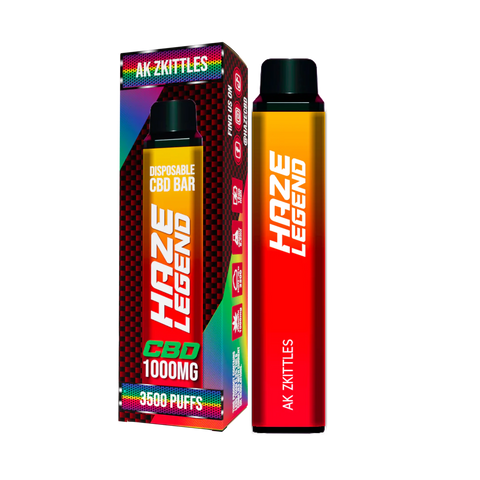 Haze Bar Legend Disposable 3500 Puffs - 1000mg - AK Zkittles